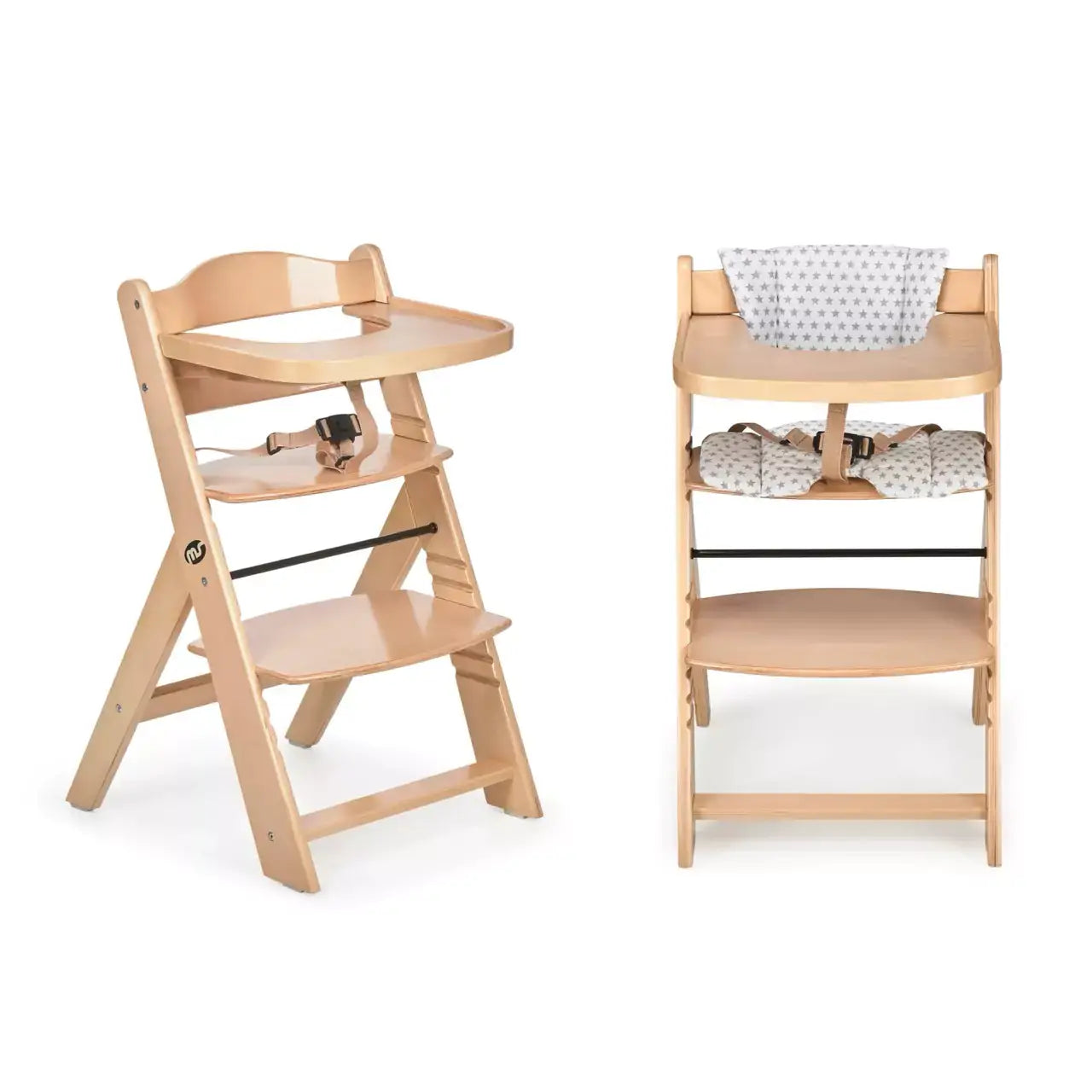 Chaise Haute 2-en-1 en Bois pour Bébé et Enfant - Évolutive de 6 Mois à 10 Ans -  Mon Jouet Montessori