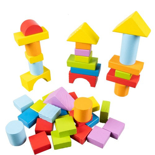 Blocs de construction en bois 100 pièces – photo 2