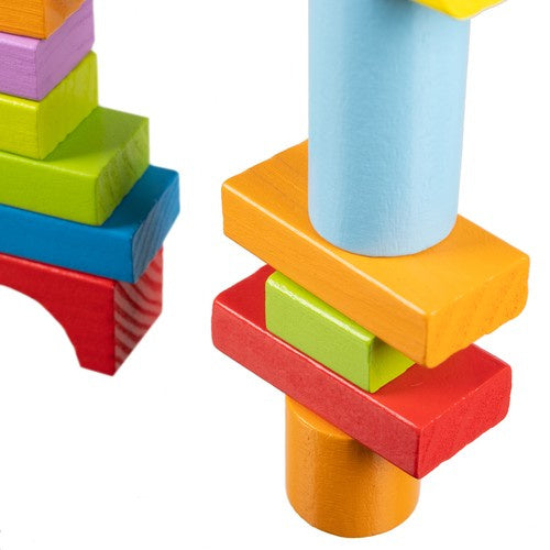 Blocs de construction en bois 100 pièces – photo 3