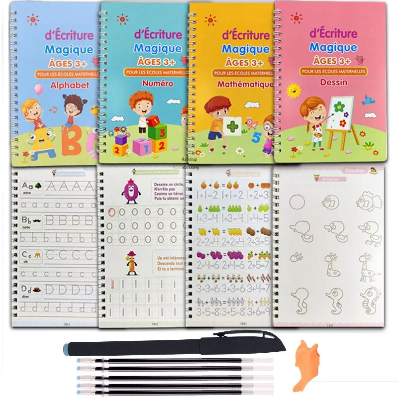 Cahier magique d'écriture réutilisable