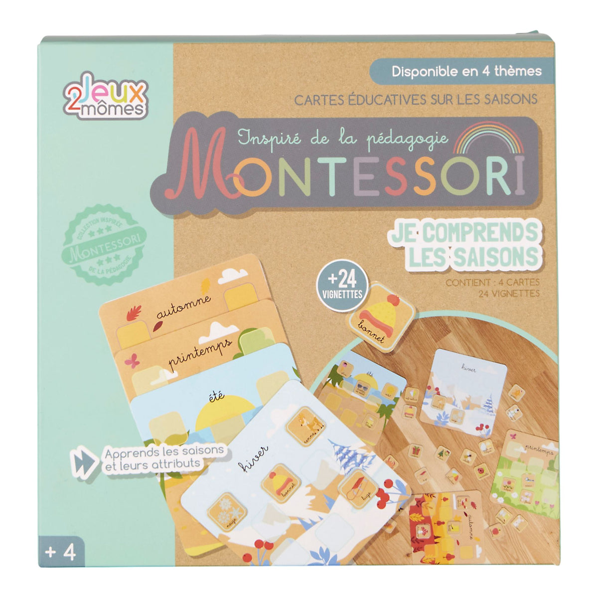 Cartes de nomenclature Montessori – Les saisons