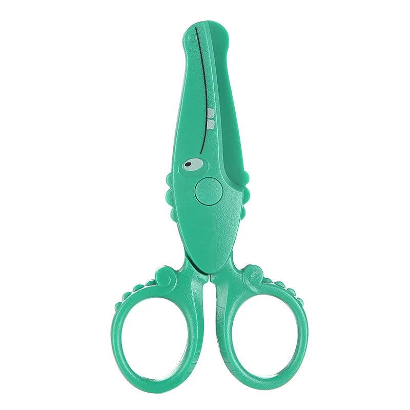 Ciseaux pour enfants crocodile vert