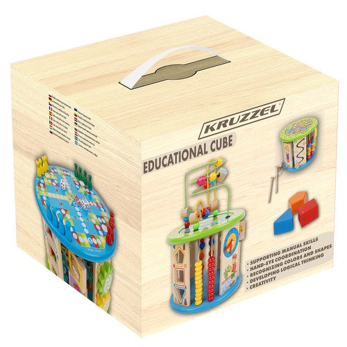 Cube d'activité en bois Montessori 11 en 1
