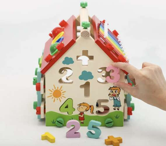 Cube sensoriel Montessori maison d'activités en bois – photo 2