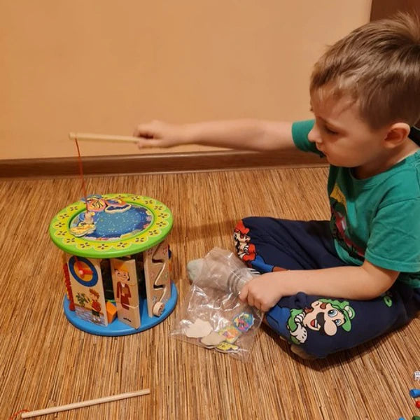 Cube d'activité en bois Montessori 11 en 1