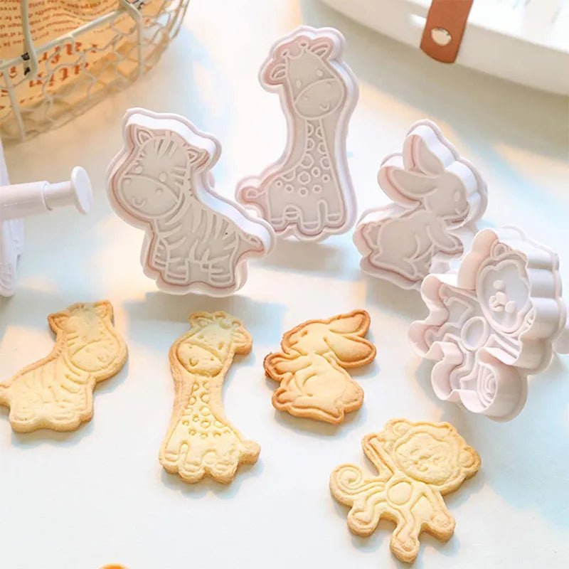 Ensemble de 4 emporte - pièces pour biscuits animaux - Mon Jouet Montessori