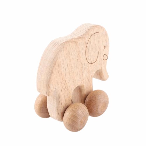 Hochet en Bois Éléphant - Mon Jouet Montessori