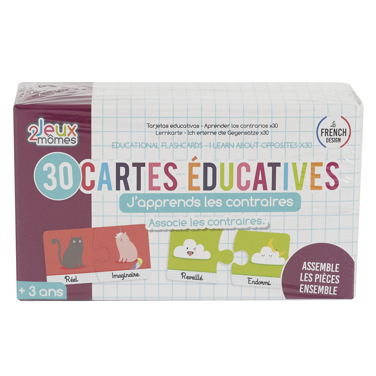 Jeu des contraires 30 cartes – photo 3