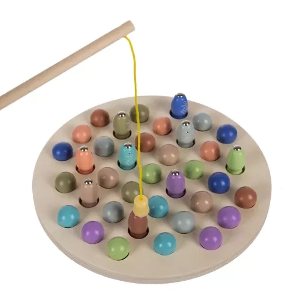 Jeu de pêche Magnétique Montessori en Bois