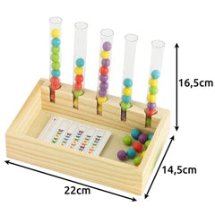 Jeu de tri Montessori en bois – couleurs et comptage