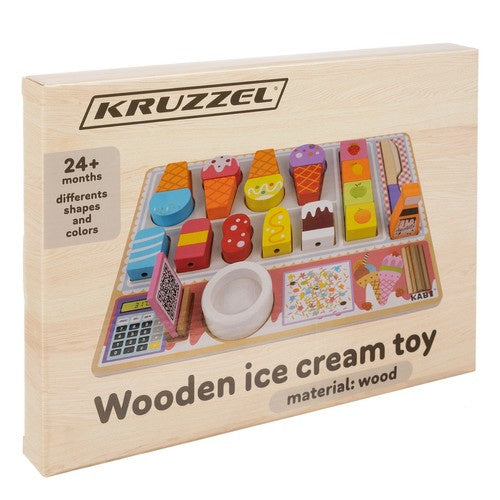 Marchand de glace jouet en bois
