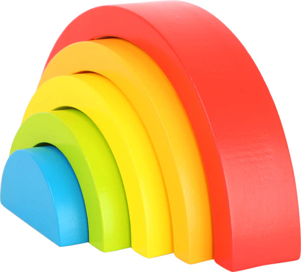 Arc-en-ciel en bois à empiler – 5 pièces