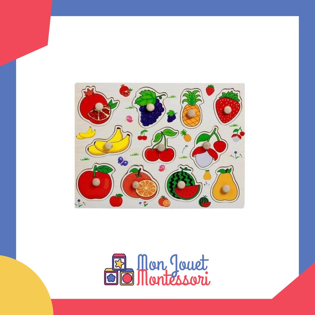 Plateau Montessori Fruits - Mon Jouet Montessori