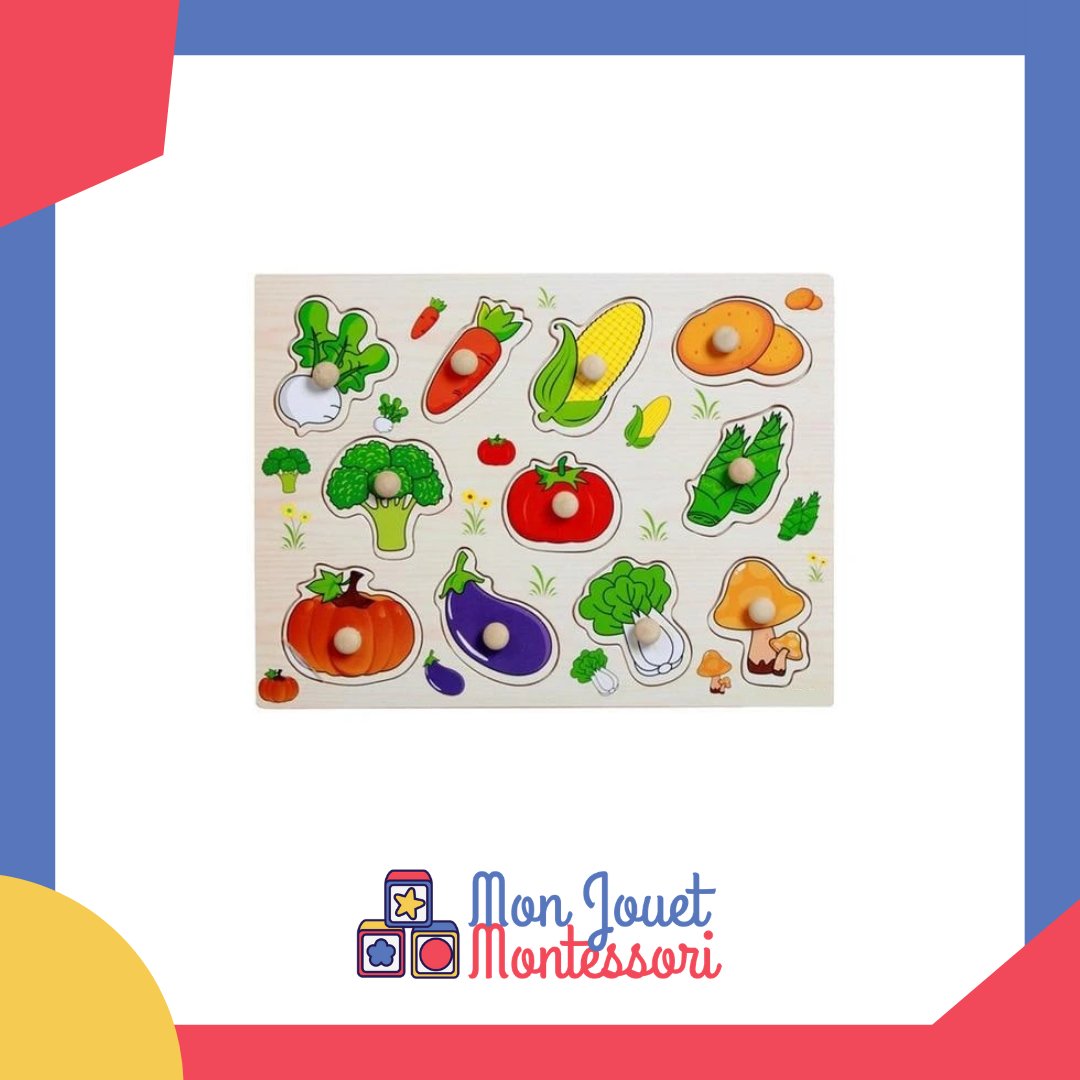 Plateau Montessori Légumes - Mon Jouet Montessori