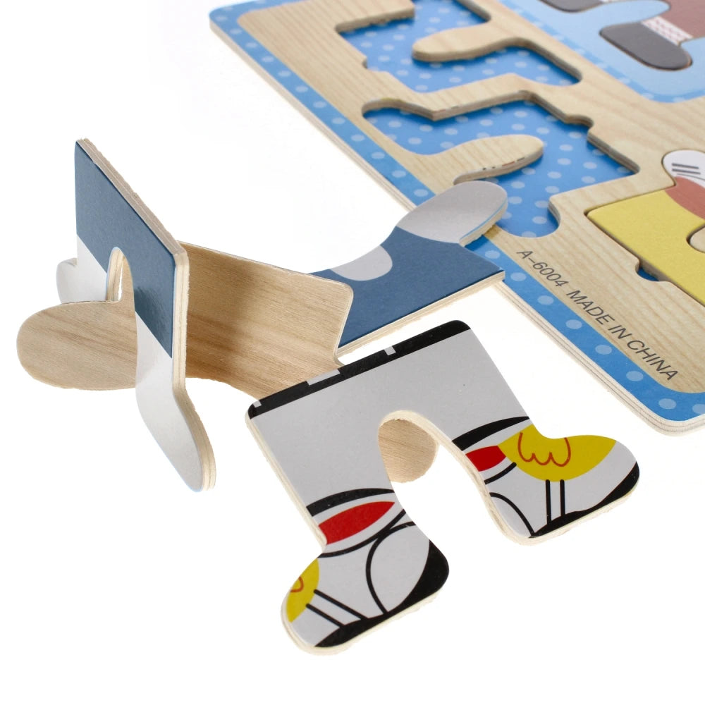 Puzzle habillage en bois – lapin