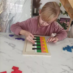 Puzzle Tetris en bois – 40 blocs colorés