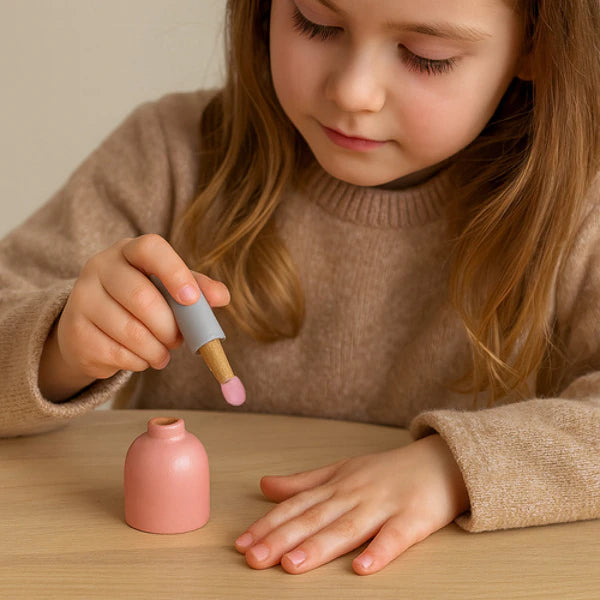 Set de maquillage en bois pour enfant – coffret beauté