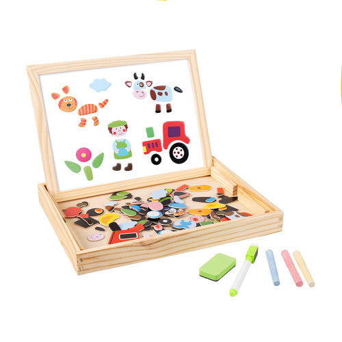 Tableau double face enfant craie et magnétique – photo 4