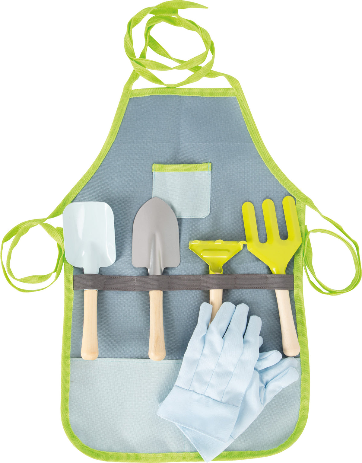 Tablier jardinier enfant avec outils de jardin