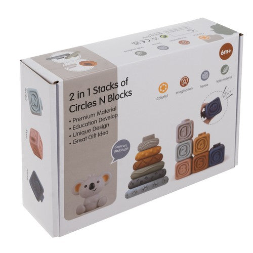 Tour sensorielle bébé koala cubes souples – photo 5