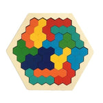 Puzzle Tangram Hexagone - Mon Jouet Montessori
