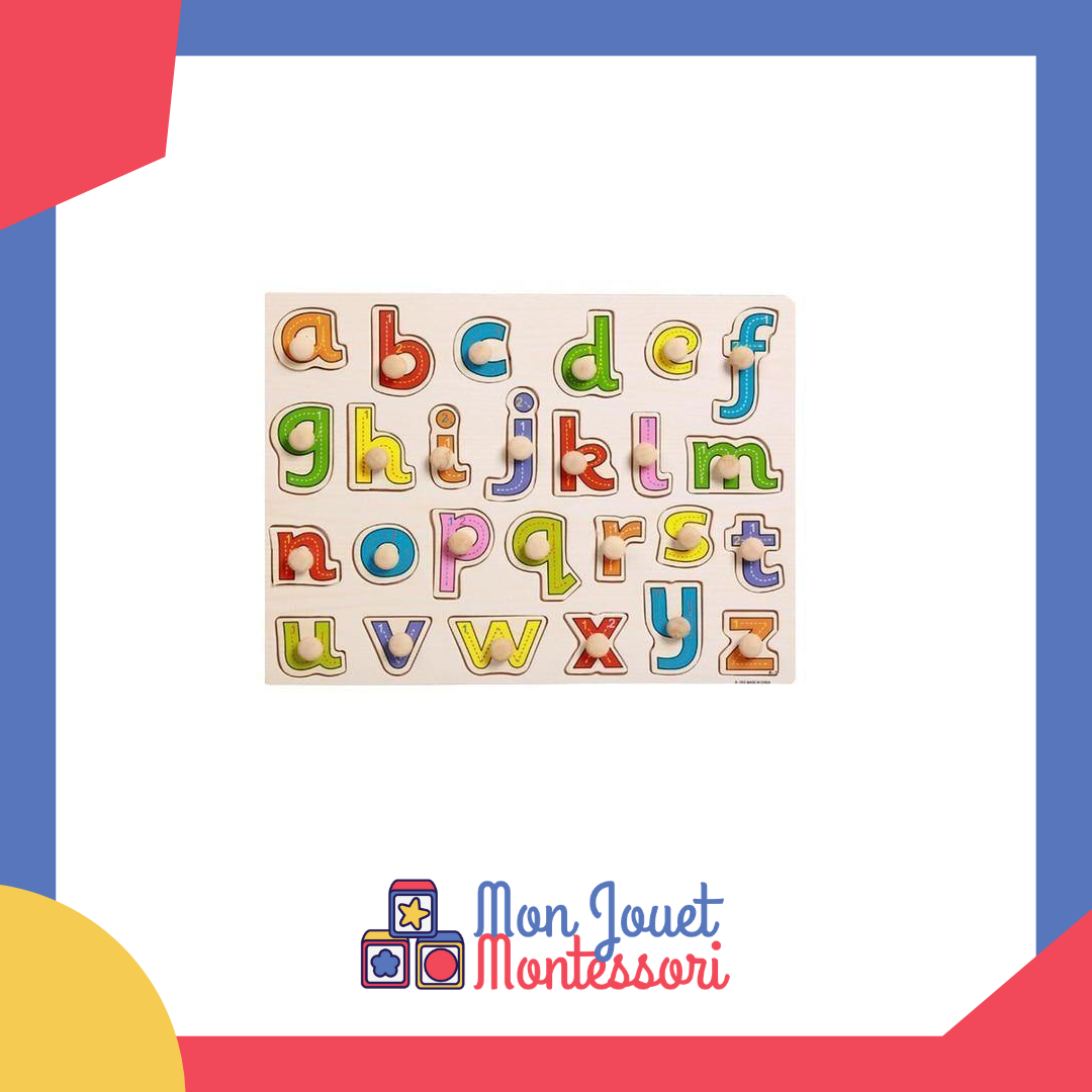 Plateau Montessori Alphabet Minuscule - Mon Jouet Montessori