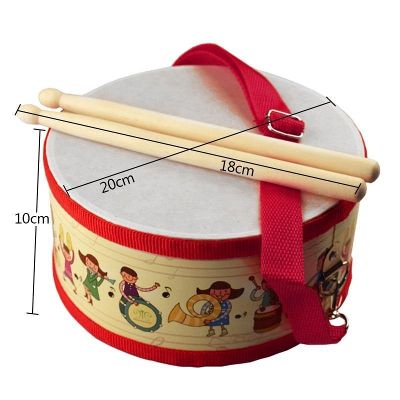 Fonowx Tambourin portatif pour bébé, cloche de tambour, Instrument de  Percussion secouant pour bébés et nourrissons, ours