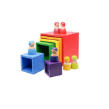 Cube à Empiler en Bois - Mon Jouet Montessori