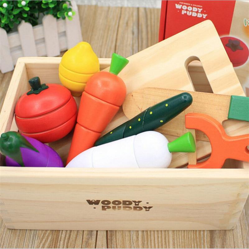 Légumes en bois Jouets en bois Faire semblant de jouer Jouer à des jouets  alimentaires Jouets végétaux Cuisine de jeu Cadeau de Noël pour les enfants  Montessori -  France