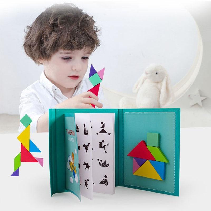 Puzzle Tangram Magnétique - Mon Jouet Montessori