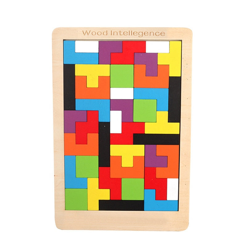 Tableau Tangram en bois - Mon Jouet Montessori