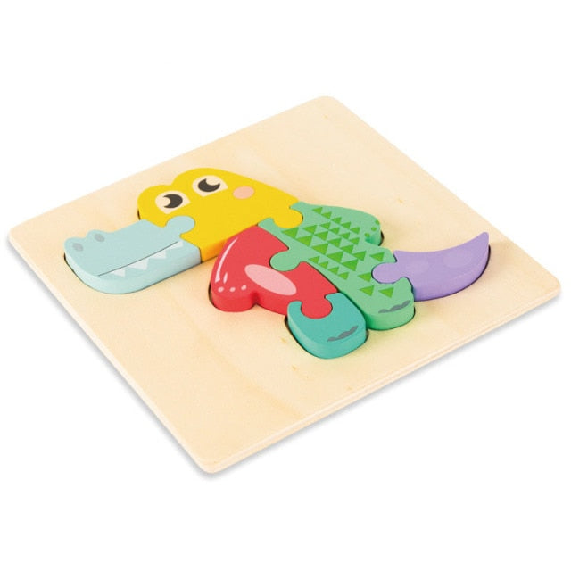 marque generique - Montessori 3D Puzzle Jigsaw Cadeaux De Jouets  Préscolaires Pour La Nourriture Des Enfants En Bas âge - Jeux éducatifs -  Rue du Commerce
